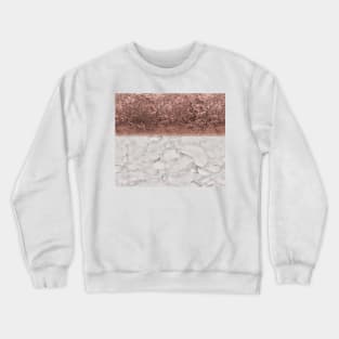 Industrial rose marble Crewneck Sweatshirt